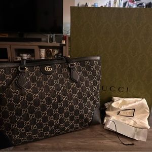 Gucci Ophidia medium tote Black denim